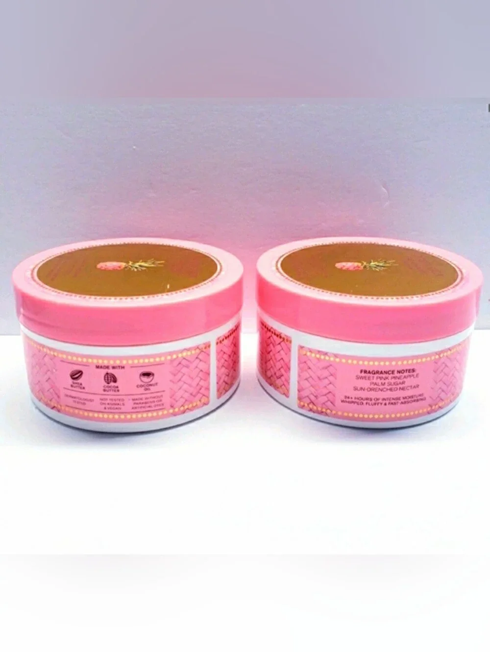 Bath & Body Works Costa Rica PINK PINEAPPLE SUNRISE Body Butter, 6.5 Oz (2 pcs)